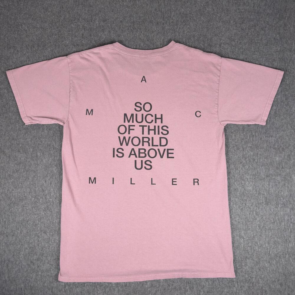Mac Miller Shirt Mens Large Pink So Much Of This World Lyric Graphic Tee T-Shirt - Picture 4 of 8